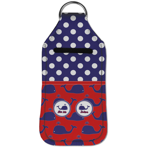 Whale Sanitizer Holder Keychain - Large (Front)