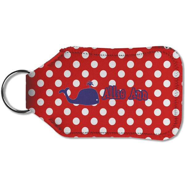 Whale Sanitizer Holder Keychain - Small (Back)