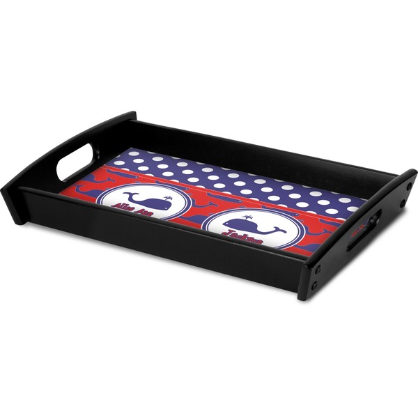 Whale Serving Tray Black - Corner