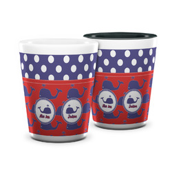 Whale Ceramic Shot Glass - 1.5 oz (Personalized)