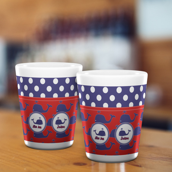 Whale Shot Glass - White - LIFESTYLE