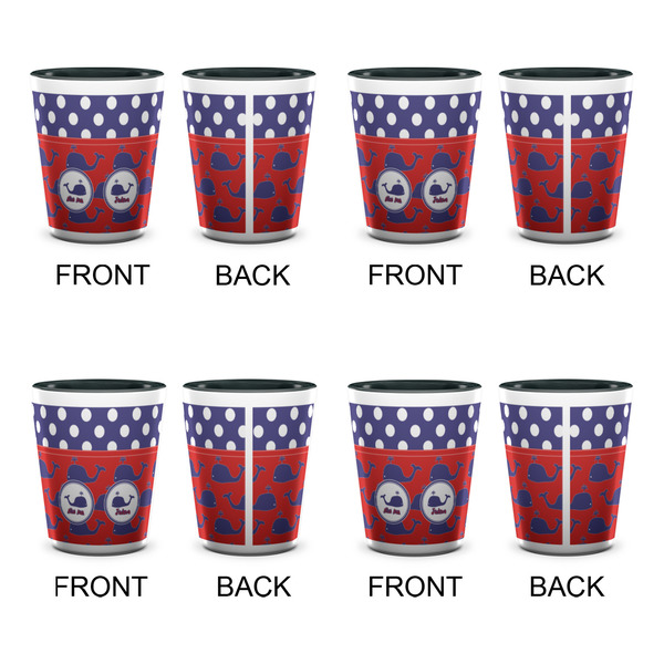 Whale Shot Glassess - Two Tone - Set of 4 - APPROVAL