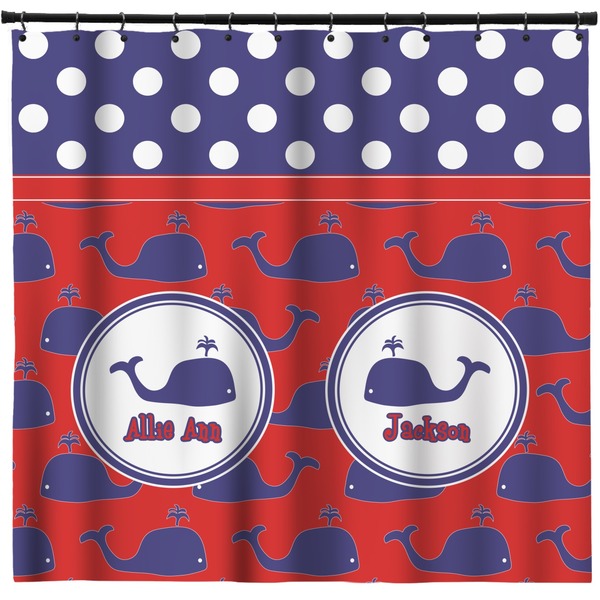 Custom Whale Shower Curtain (Personalized)
