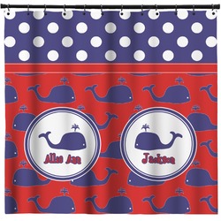 Whale Shower Curtain - Custom Size (Personalized)