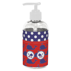 Whale Plastic Soap / Lotion Dispenser (8 oz - Small - White) (Personalized)