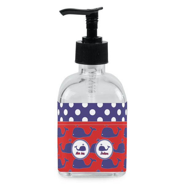 Custom Whale Glass Soap & Lotion Bottle - Single Bottle (Personalized)