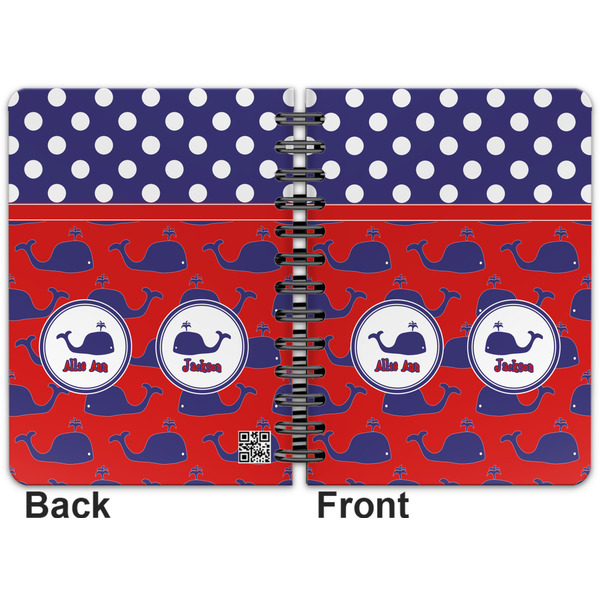 Whale Spiral Journal 5 x 7 - Apvl