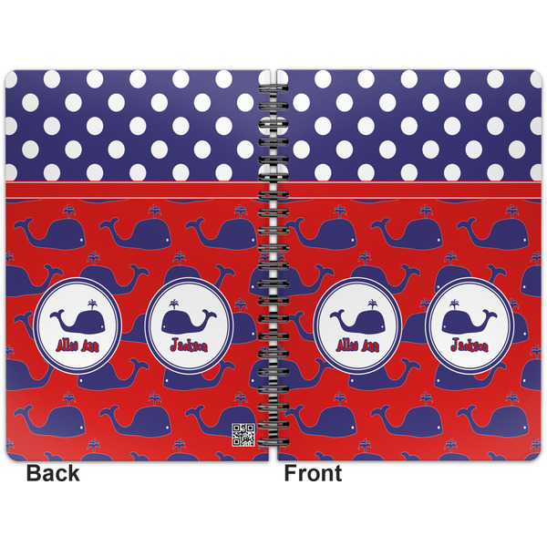 Whale Spiral Journal 7 x 10 - Apvl