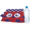 Whale Sports Towel Folded with Water Bottle