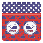 Whale Square Decal - Medium (Personalized)