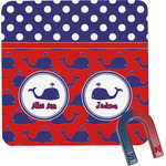 Whale Square Fridge Magnet (Personalized)