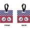 Whale Square Luggage Tag (Front + Back)