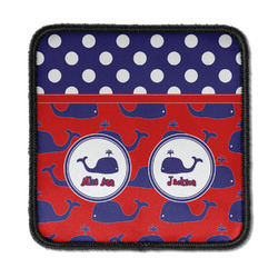 Whale Iron On Square Patch w/ Name or Text