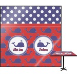 Whale Square Table Top - 24" (Personalized)