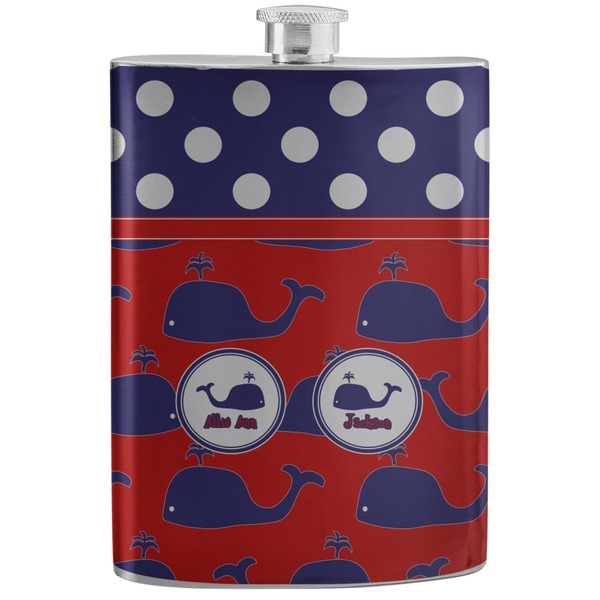 Custom Whale Stainless Steel Flask (Personalized)