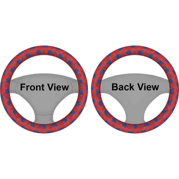 Whale Steering Wheel Cover- Front and Back
