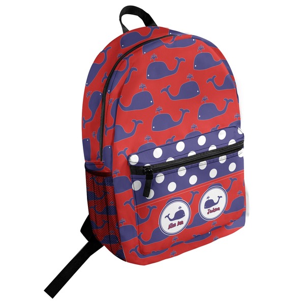 Custom Whale Student Backpack (Personalized)