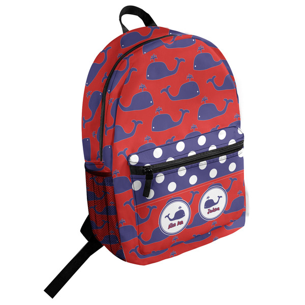 Custom Whale Student Backpack (Personalized)