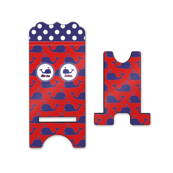 Whale Stylized Phone Stand - Front & Back - Small