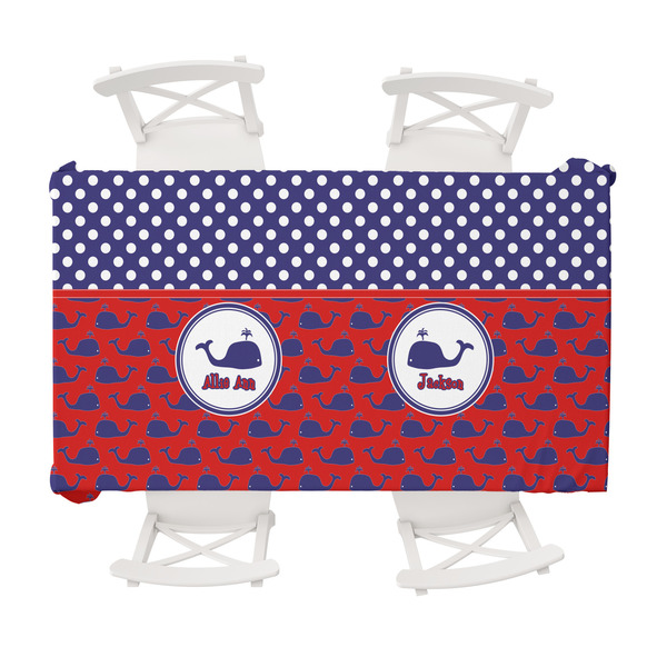 Custom Whale Tablecloth - 58"x102" (Personalized)