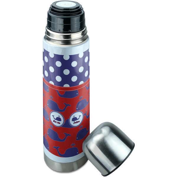 Whale Thermos - Lid Off