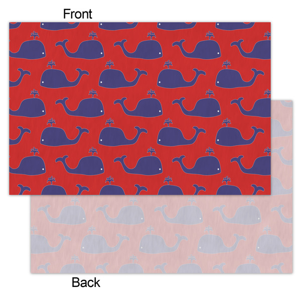 Whale Tissue Paper - Lightweight - Small - Front & Back