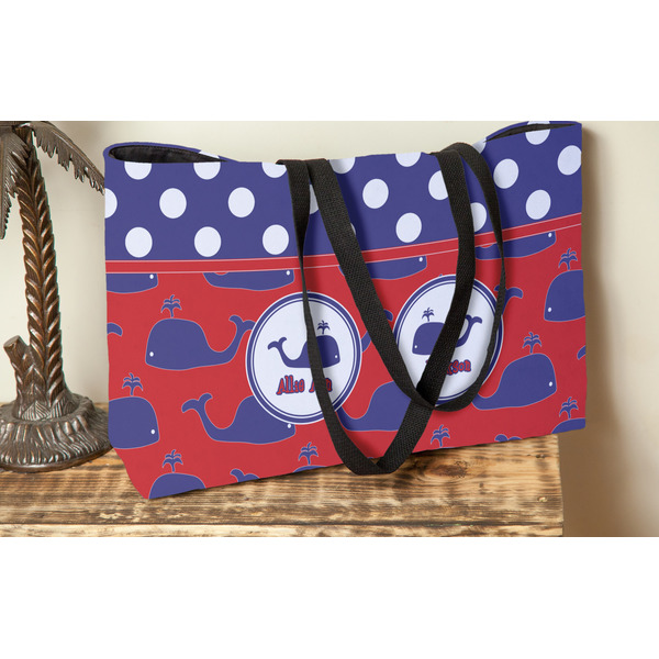 Whale Tote w/Black Handles - Lifestyle View