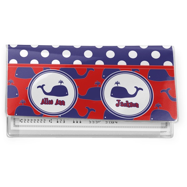 Custom Whale Vinyl Checkbook Cover (Personalized)