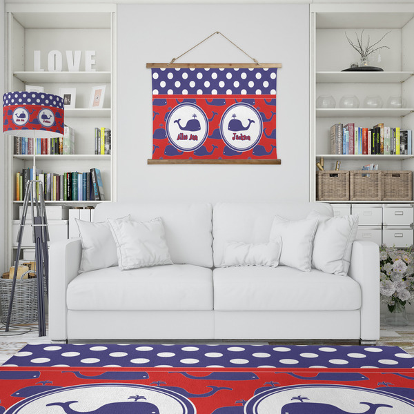 Whale Wall Hanging Tapestry - IN CONTEXT