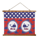 Whale Wall Hanging Tapestry - Wide (Personalized)