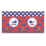 Whale Wall Mounted Coat Rack (Personalized)