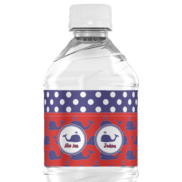 Custom Whale Water Bottle Labels - Custom Sized (Personalized)