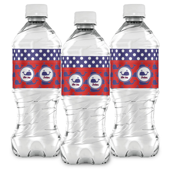 Whale Water Bottle Labels - Front View