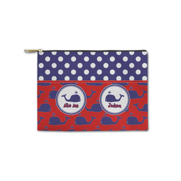 Custom Whale Zipper Pouch - Small - 8.5"x6" (Personalized)