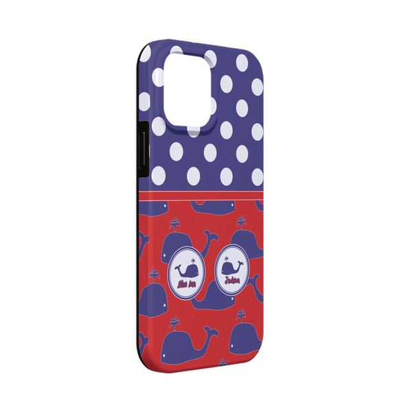 Custom Whale iPhone Case - Rubber Lined - iPhone 13 Mini (Personalized)