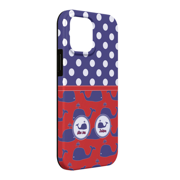 Custom Whale iPhone Case - Rubber Lined - iPhone 13 Pro Max (Personalized)