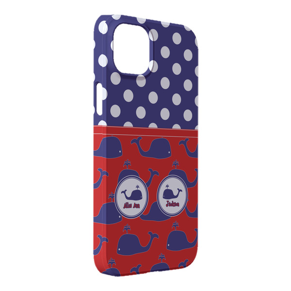 Custom Whale iPhone Case - Plastic - iPhone 14 Plus (Personalized)