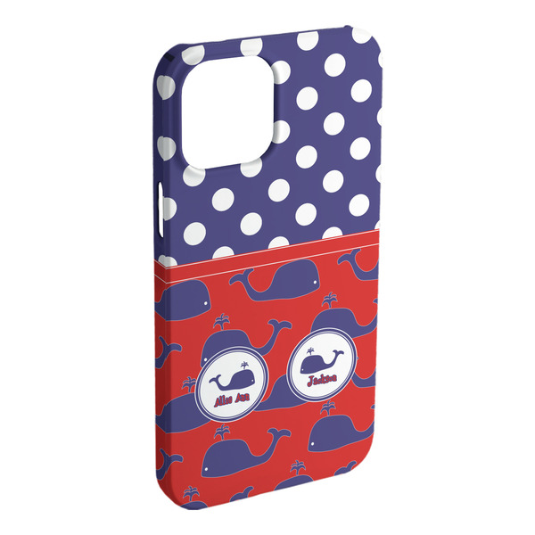 Custom Whale iPhone Case - Plastic - iPhone 15 Plus (Personalized)