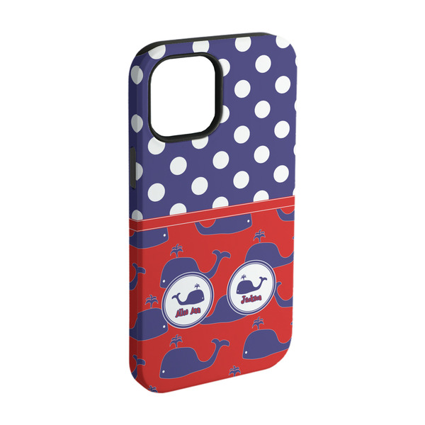 Custom Whale iPhone Case - Rubber Lined - iPhone 15 Pro (Personalized)