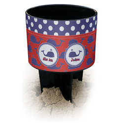 Whale Black Beach Spiker Drink Holder (Personalized)