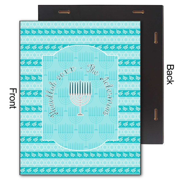 Hanukkah 11x14 Wood Print - Front & Back View