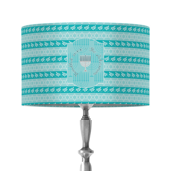 Custom Hanukkah 12" Drum Lamp Shade - Fabric (Personalized)