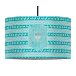 Hanukkah 12" Drum Pendant Lamp - Fabric (Personalized)