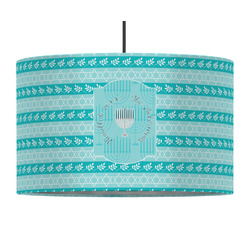 Hanukkah 12" Drum Pendant Lamp - Fabric (Personalized)