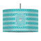 Hanukkah 12" Drum Pendant Lamp - Fabric (Personalized)