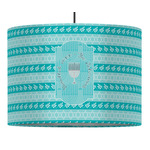 Hanukkah 16" Drum Pendant Lamp - Fabric (Personalized)