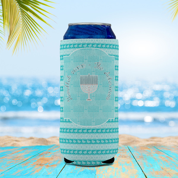 Hanukkah 16oz Can Sleeve - LIFESTYLE