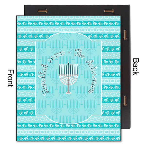 Hanukkah 20x24 Wood Print - Front & Back View