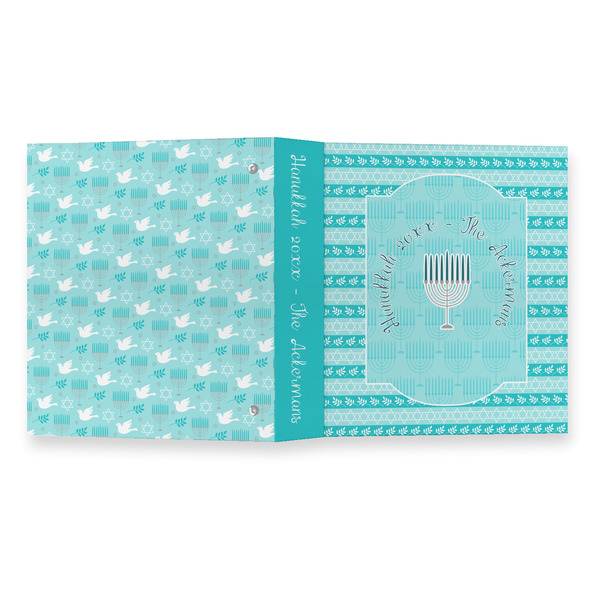Hanukkah 3 Ring Binders - Full Wrap - 1" - OPEN OUTSIDE
