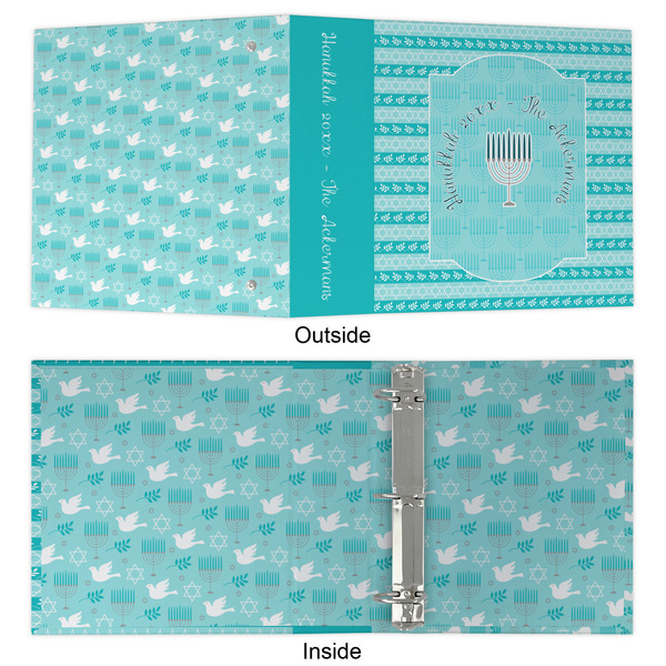 Hanukkah 3 Ring Binders - Full Wrap - 2" - APPROVAL